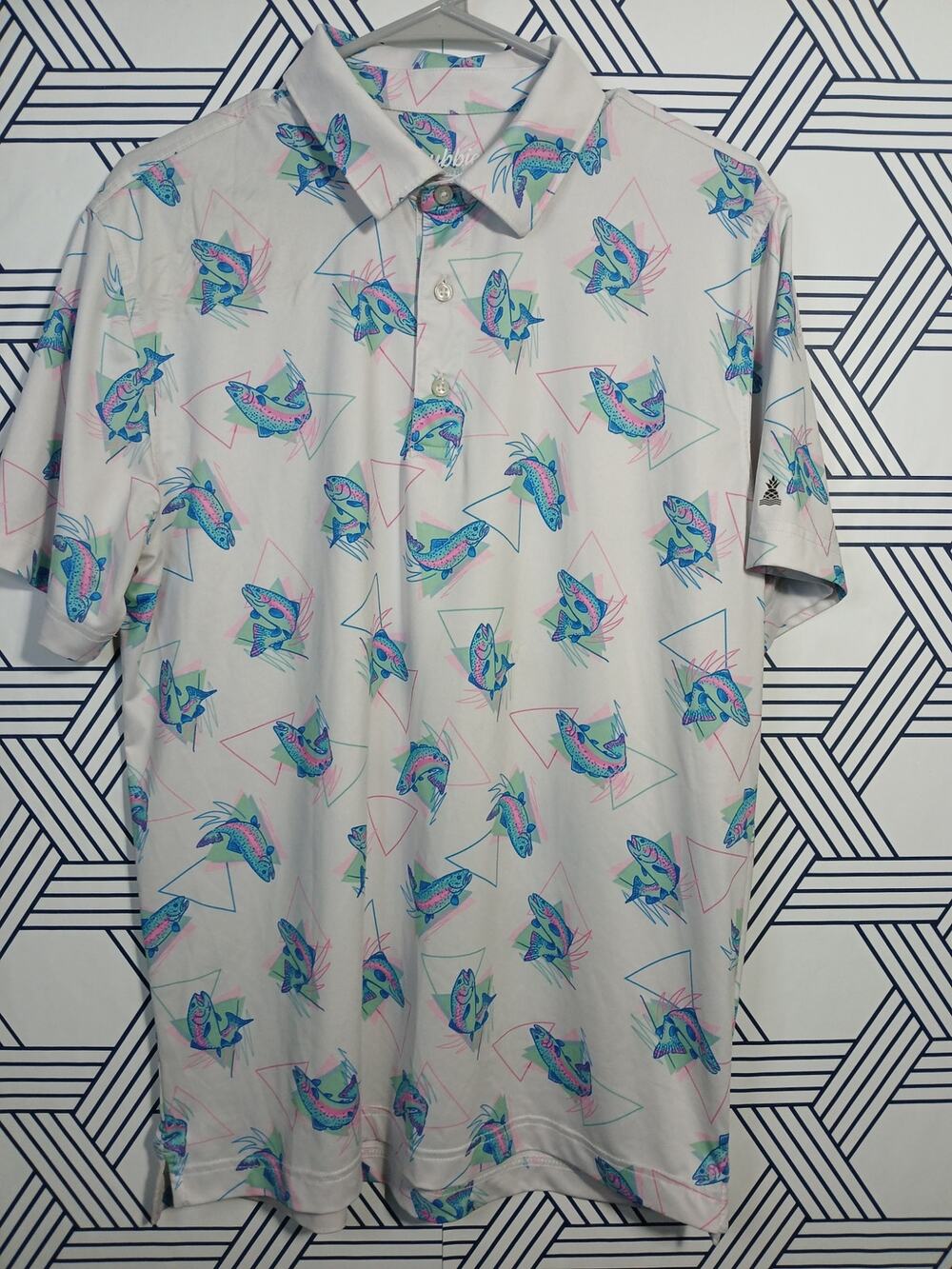 Chubbies Mens Printed Polo Size M